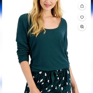 NWT Jenni Intimates Waffle Lounge Shirt Size Large